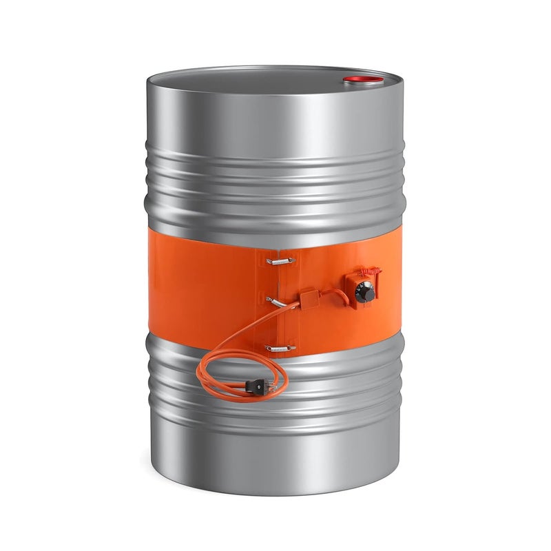 BEAMNOVA 55 Gal Metal Drum Heater, 10 * 70 inch, Temperature Controller, 120V Pail Heating Band, for Honey Oil Barrel, Silicone Rubber Heating Band, Heavy Duty - Image 1